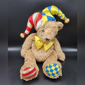 Juggles the Clown Bear, Vtg Plush, Made by- Artapower. 16"